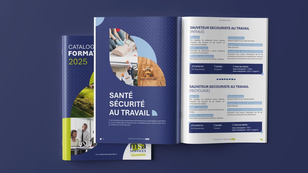 Catalogue formation MSA Services BFC
