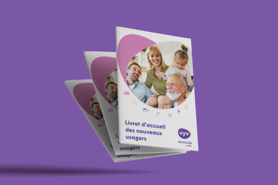 Mise en page du Livret d'accueil VYV Domicile