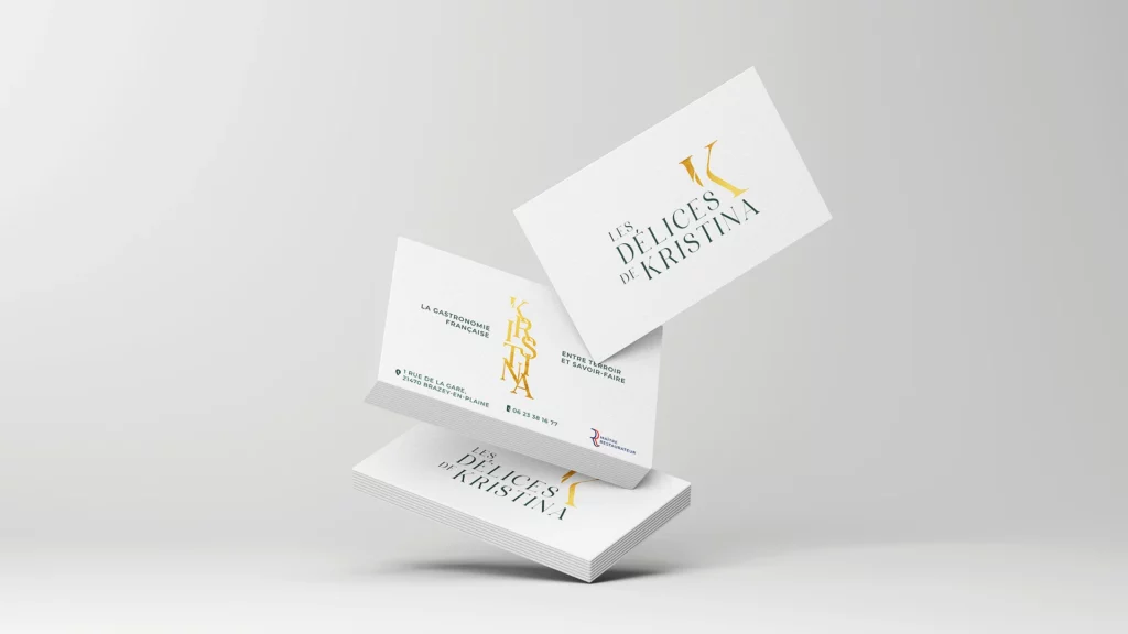 Cartes de visite Les Delices de Kristina